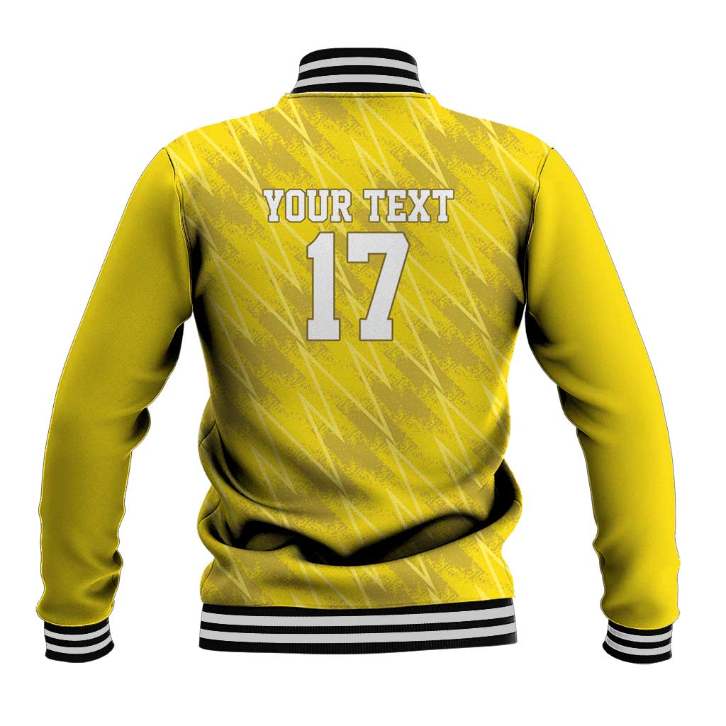 Custom Guadelope Football Baseball Jacket Basse Terre Yellow Style