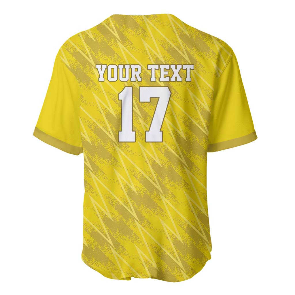 Custom Guadelope Football Baseball Jersey Basse Terre Yellow Style