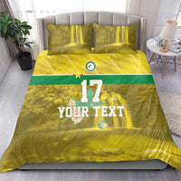 Custom Guadelope Football Bedding Set Basse Terre Yellow Style