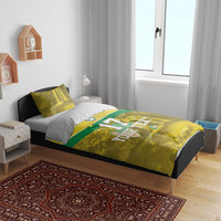 Custom Guadelope Football Bedding Set Basse Terre Yellow Style