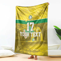 Custom Guadelope Football Blanket Basse Terre Yellow Style