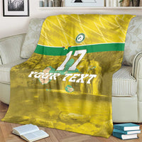 Custom Guadelope Football Blanket Basse Terre Yellow Style