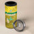 Custom Guadelope Football 4 in 1 Can Cooler Tumbler Basse Terre Yellow Style
