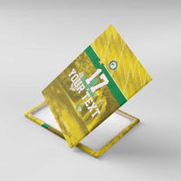 Custom Guadelope Football Canvas Wall Art Basse Terre Yellow Style