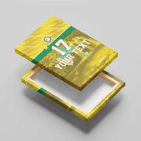 Custom Guadelope Football Canvas Wall Art Basse Terre Yellow Style