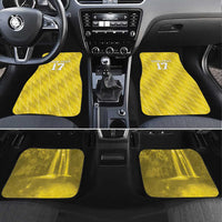 Custom Guadelope Football Car Mats Basse Terre Yellow Style