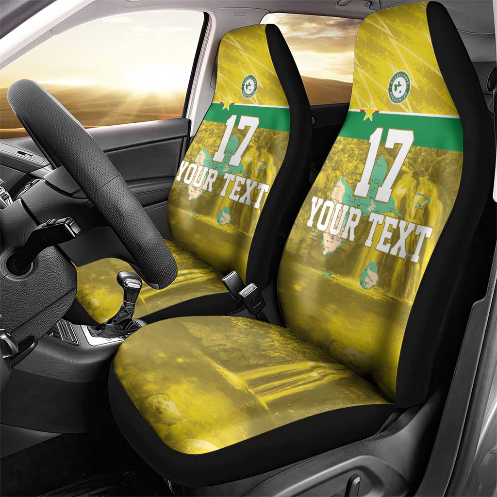 Custom Guadelope Football Car Seat Cover Basse Terre Yellow Style