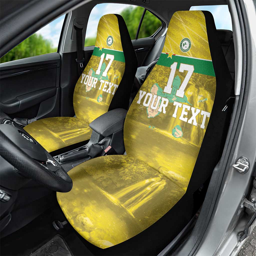 Custom Guadelope Football Car Seat Cover Basse Terre Yellow Style