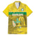Custom Guadelope Football Family Matching Mermaid Dress and Hawaiian Shirt Basse Terre Yellow Style