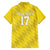 Custom Guadelope Football Family Matching Off The Shoulder Long Sleeve Dress and Hawaiian Shirt Basse Terre Yellow Style