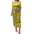 Custom Guadelope Football Family Matching Puletasi and Hawaiian Shirt Basse Terre Yellow Style