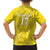 Custom Guadelope Football Family Matching Short Sleeve Bodycon Dress and Hawaiian Shirt Basse Terre Yellow Style