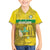 Custom Guadelope Football Family Matching Short Sleeve Bodycon Dress and Hawaiian Shirt Basse Terre Yellow Style
