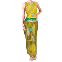 Custom Guadelope Football Family Matching Tank Maxi Dress and Hawaiian Shirt Basse Terre Yellow Style