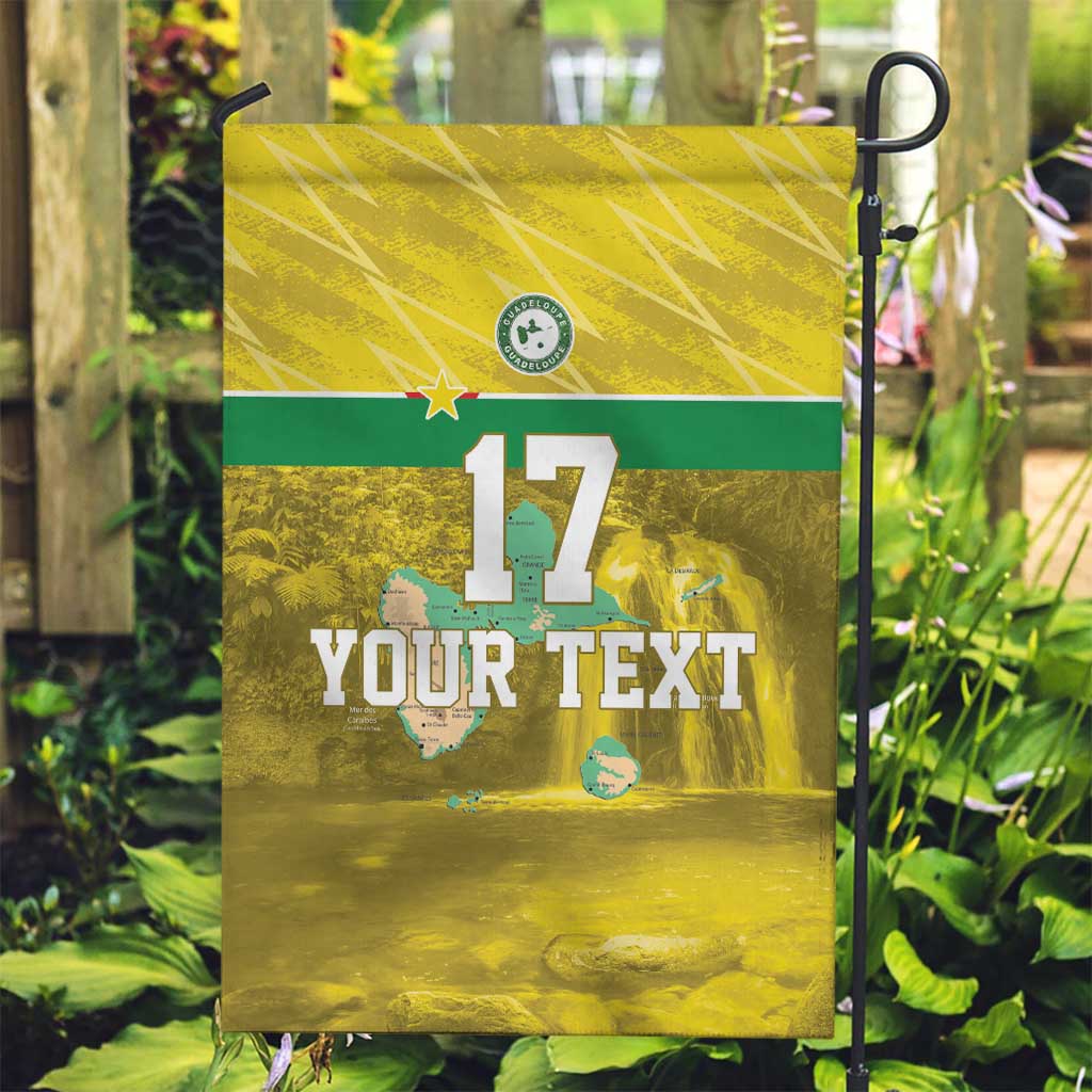 Custom Guadelope Football Garden Flag Basse Terre Yellow Style