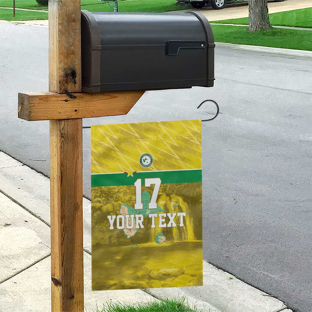 Custom Guadelope Football Garden Flag Basse Terre Yellow Style