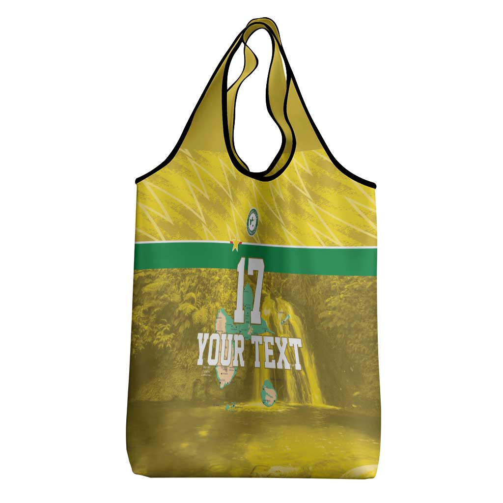 Custom Guadelope Football Grocery Bag Basse Terre Yellow Style