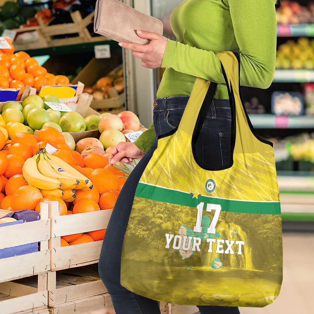 Custom Guadelope Football Grocery Bag Basse Terre Yellow Style