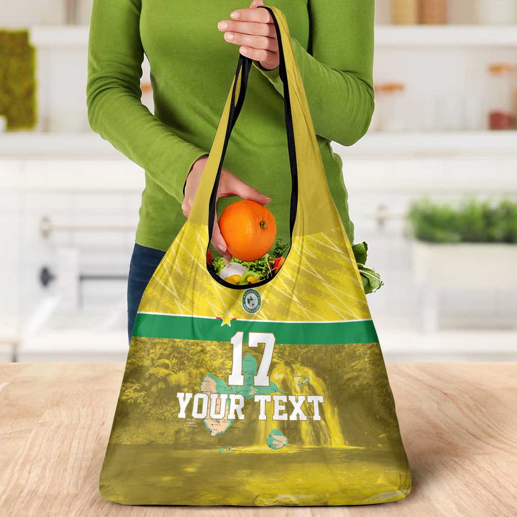 Custom Guadelope Football Grocery Bag Basse Terre Yellow Style