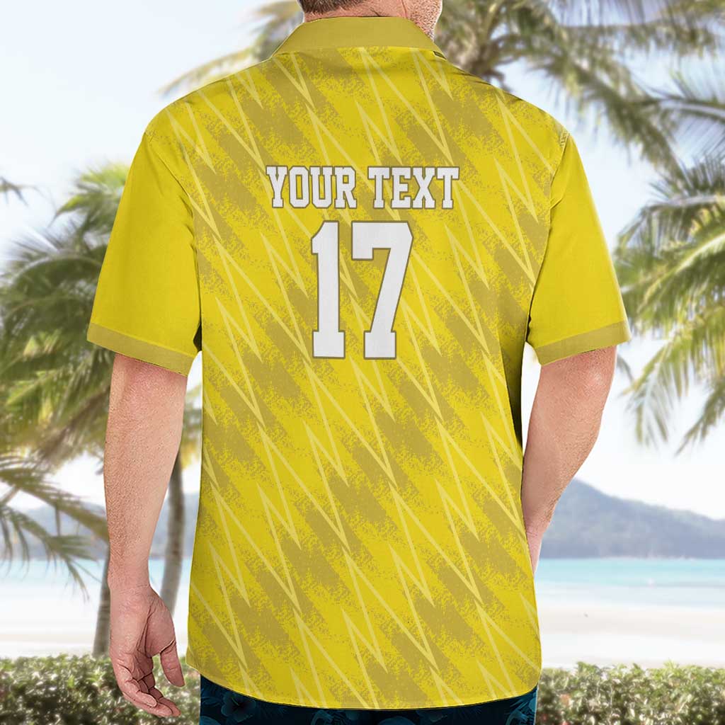 Custom Guadelope Football Hawaiian Shirt Basse Terre Yellow Style