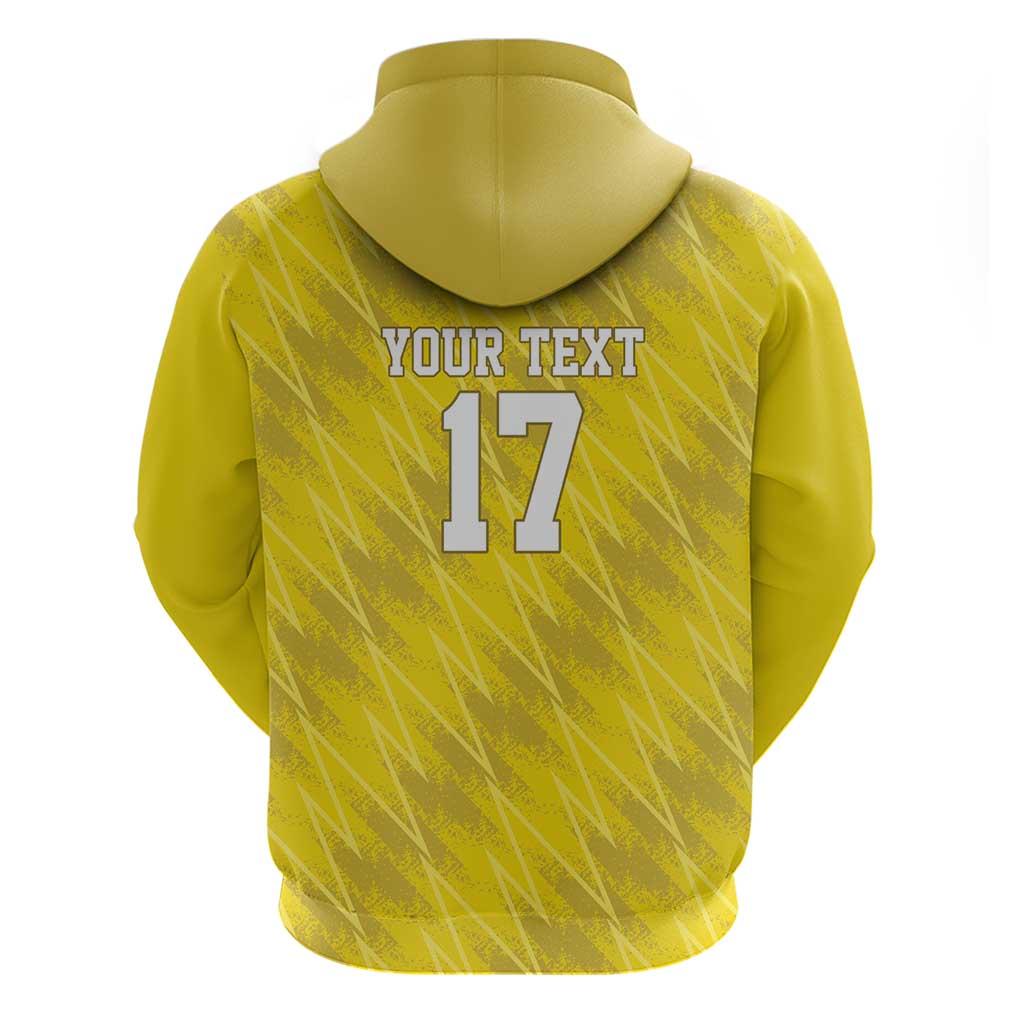 Custom Guadelope Football Hoodie Basse Terre Yellow Style