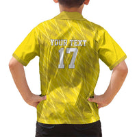 Custom Guadelope Football Kid Hawaiian Shirt Basse Terre Yellow Style