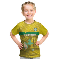 Custom Guadelope Football Kid T Shirt Basse Terre Yellow Style
