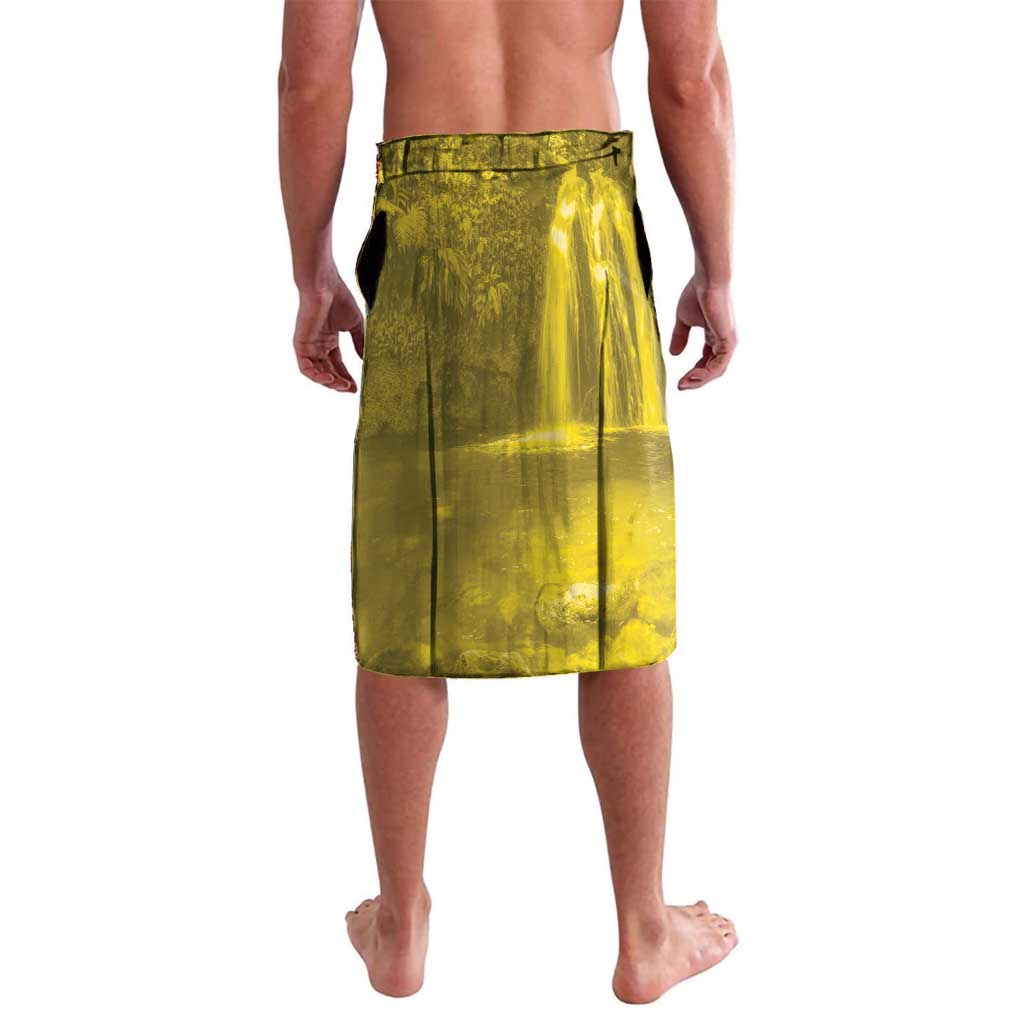 Custom Guadelope Football Lavalava Basse Terre Yellow Style