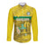 Custom Guadelope Football Long Sleeve Button Shirt Basse Terre Yellow Style