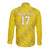 Custom Guadelope Football Long Sleeve Button Shirt Basse Terre Yellow Style