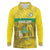 Custom Guadelope Football Long Sleeve Polo Shirt Basse Terre Yellow Style