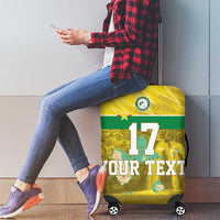 Custom Guadelope Football Luggage Cover Basse Terre Yellow Style