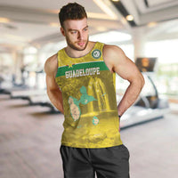 Custom Guadelope Football Men Tank Top Basse Terre Yellow Style