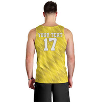 Custom Guadelope Football Men Tank Top Basse Terre Yellow Style