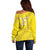 Custom Guadelope Football Off Shoulder Sweater Basse Terre Yellow Style