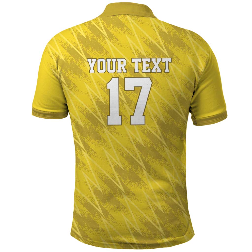 Custom Guadelope Football Polo Shirt Basse Terre Yellow Style