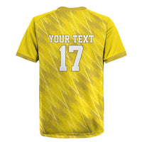 Custom Guadelope Football Rugby Jersey Basse Terre Yellow Style