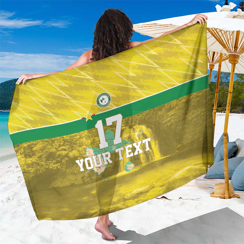 Custom Guadelope Football Sarong Basse Terre Yellow Style