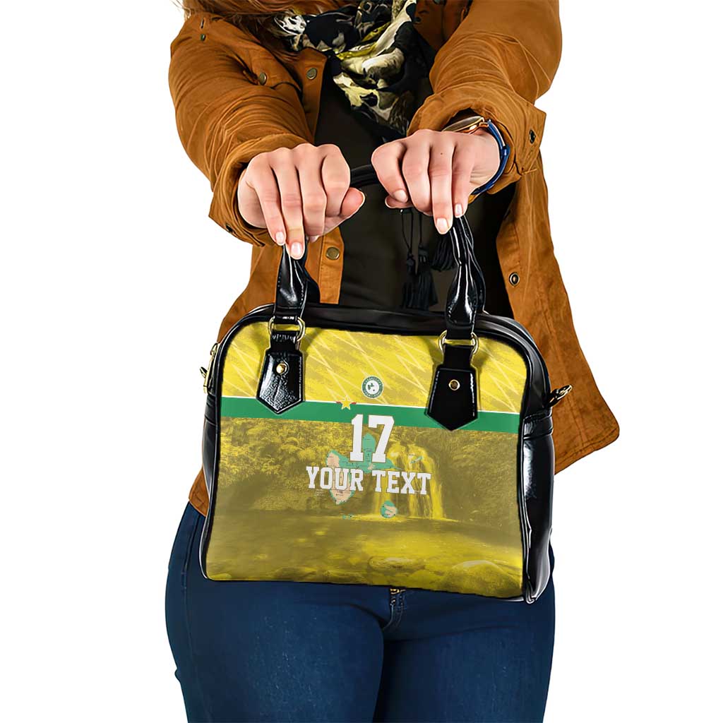 Custom Guadelope Football Shoulder Handbag Basse Terre Yellow Style