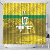 Custom Guadelope Football Shower Curtain Basse Terre Yellow Style