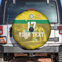 Custom Guadelope Football Spare Tire Cover Basse Terre Yellow Style