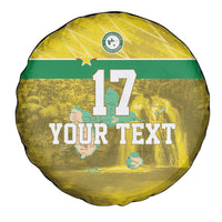 Custom Guadelope Football Spare Tire Cover Basse Terre Yellow Style