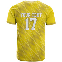 Custom Guadelope Football T Shirt Basse Terre Yellow Style