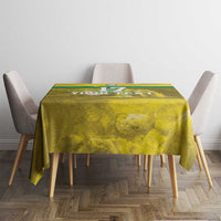 Custom Guadelope Football Tablecloth Basse Terre Yellow Style