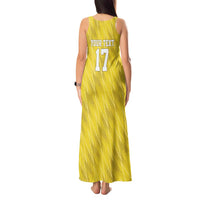 Custom Guadelope Football Tank Maxi Dress Basse Terre Yellow Style