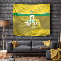 Custom Guadelope Football Tapestry Basse Terre Yellow Style