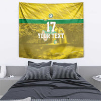 Custom Guadelope Football Tapestry Basse Terre Yellow Style