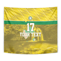 Custom Guadelope Football Tapestry Basse Terre Yellow Style