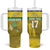 Custom Guadelope Football Tumbler With Handle Basse Terre Yellow Style