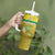 Custom Guadelope Football Tumbler With Handle Basse Terre Yellow Style